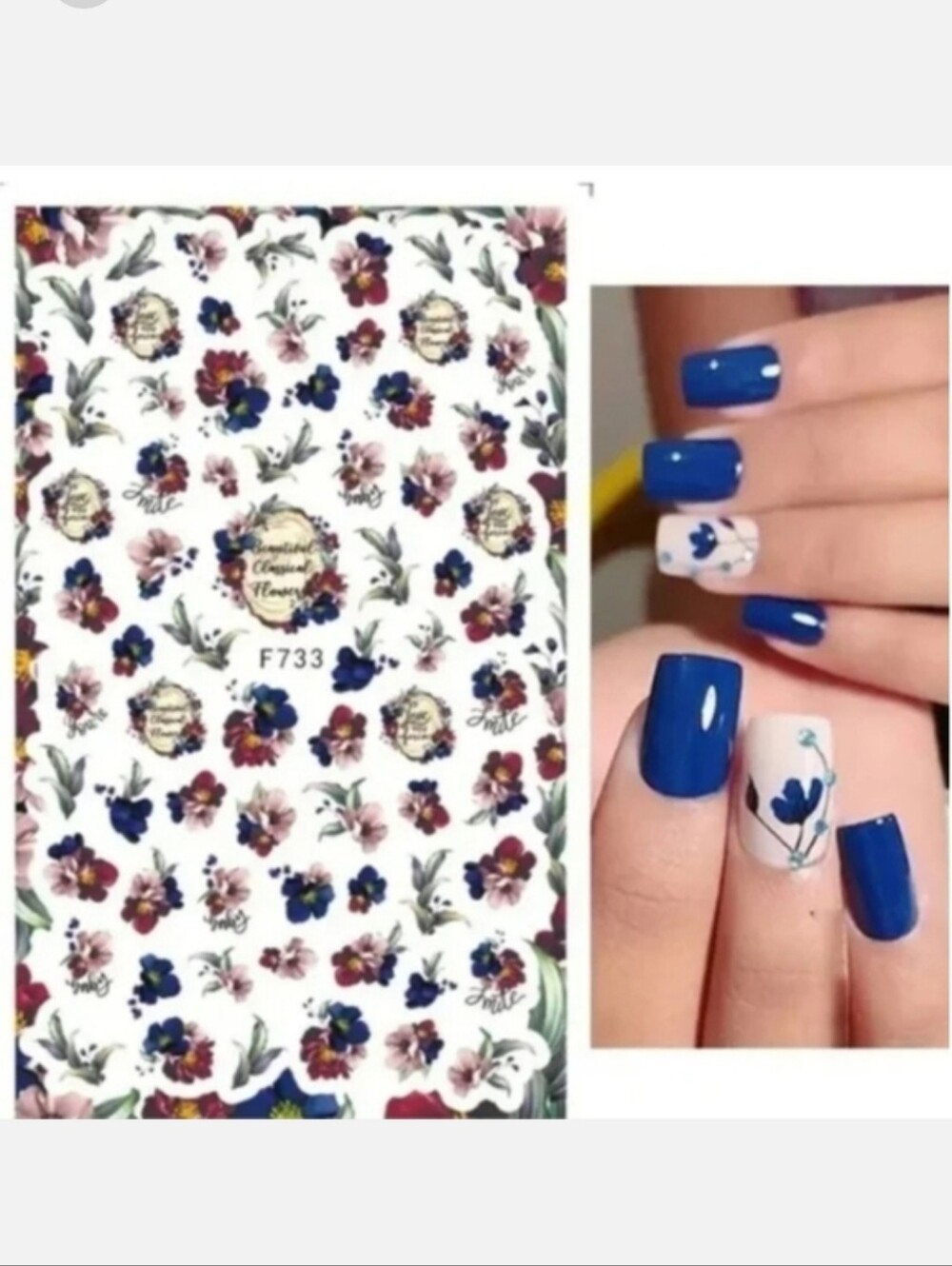 4 FOR $15 💕 Trendy Nail Art Transfer Stickers Decals - Picture 1 of 4